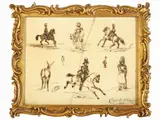 Cesare Dell'Acqua, Study of Figures 1871, 1821, ink on paper