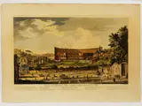 Giovanni Volpato, View of the Flavian Amphitheater today of the Colosseum observed from the Celio
