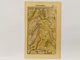 Sebastian Münster, Europa Regina, watercoloured woodcut print