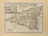 Samuel Bochart, Sicily Insula, 1599, engraving