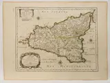 Pierre Duval, Sicile..., 1619, ... Avec les anciens noms de presque toutes ses Places