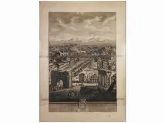 Giuseppe Vasi, Le Rovine delle antiche magnificenze di Roma che si veggono nel Campo Vaccino, 1710, multi-page etching