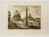 Giovanni Battista Piranesi, View of Piazza del Popolo, 1720, etching