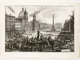 Giovanni Battista Piranesi, Veduta di Piazza Navona sopra le rovine del Circo Agonale 1773, 1720, etching