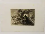 Georg Heinrich Busse, Ausbruch des Ätna im Jahre (1838/39), 1810, etching