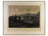Karl Ludwing Lincke, Das theathrum von Taormina - Sicilien, 1822, engraving