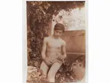Gaetano D'Agata, Giovane Siciliano e flauto, 1920 circa, 1883, vintage albumen print
