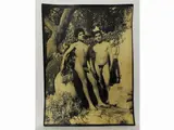Wilhelm von Gloeden, Taormina Nudi maschili con giara, 1910 circa
