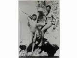 Wilhelm von Gloeden, Taormina Nudi maschili sulle rocce, 1920 circa