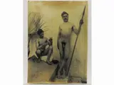 Wilhelm von Gloeden, Taomrina Nudi maschili con lancia e vasi antichi, 1920 circa