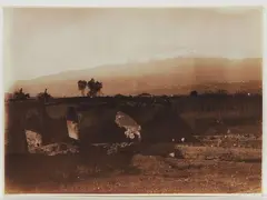 Wilhelm von Gloeden, Taormina Ponte di Calatabiano, 1911, 1856, vintage salt print