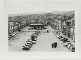 Fausto Giaccone, Santa Caterina Villarmosa Piazza Municipio, 1977, vintage gelatine silver print on resin coated paper