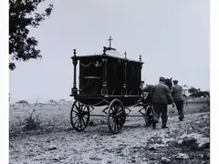 Partinico Funerale di omicidio di mafia, 1982 by Nicola Scafidi, 1925, vintage gelatine silver print, offered Feb 2022