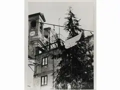 Corleone Albero di Natale per gli Emigranti, 1971 by Nicola Scafidi, 1925, vintage gelatine silver print, offered Feb 2022