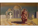 André Beullens, Metaphysical landscape, 1930, oil on canvas