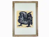 Orlando Fasano, Birds, 1915, set four lithographs