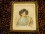 Umberto Zini, Female portrait, 1868, watercolor on paper