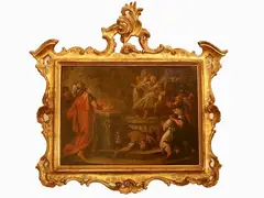 Personages by Jean-Honoré Fragonard, 1732, Oil sketch on canvas, offered Dec 2021