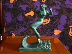 Raymonde Guerbe, Bather, 1894, metal sculpture