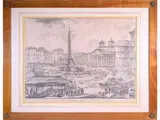 Veduta della Piazza della Rotonda by Giovanni Battista Piranesi, 1720, etching, offered Dec 2021