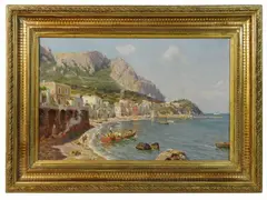 Augusto Lovatti, Capri, 1852, oil on canvas