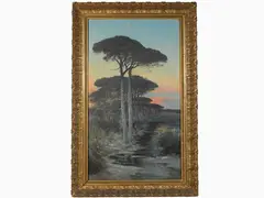 Henry Marko', Wooden landscape, 1855, oil on canvas