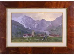 Cesare Gheduzzi, Macugnaga, 1894, oil on panel