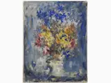 Flowers in a vase by Enzo Pregno, 1898, oil on canvas, offered Dec 2021