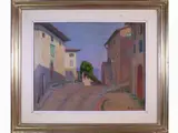Mario Borgiotti, Vew of a street with houses 1935s