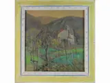 Quinto Martini, Tuscan landscape 1988, 1908, oil on panel