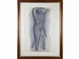 Bruno Cassinari, Female nude, 1912, indian ink and watercolour on paper