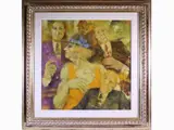 Remo Squillantini, Adulazioni, 1920, oil on panel