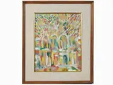 Baptistery 1965 by Silvio Loffredo, 1920, oil on cardboard, offered Dec 2021