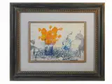 Antonio Possenti, Flowers in a vase, 1933, mixed media on cardboard