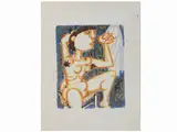 Giuseppe Migneco, Female nude, 1908, lithograph