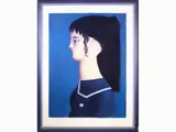 Female profile by Antonio Bueno, 1918, lithograph, offered Dec 2021
