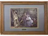 Edoardo Tofano, The painter's studio, 1838, mixed media on paper partially laid on paper