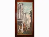 Giuseppe Zocchi, Ruins with sarcophagus and figures