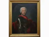 Giuseppe Antonio Fabbrini, Male portrait in armor with red cloth, 1749, oil on canvas