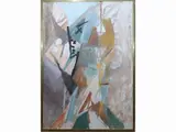 Mario Francesconi, Composition, oil on canvas