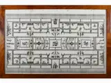 Marco Carloni, Vestigia delle Terme di Tito e loro interne pitture, second half of 18th century, 1742, two etching prints. framed