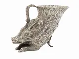Gabriella Crespi, An animalier silver plated cup, about Seventies