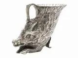 Gabriella Crespi, An animalier silver plated cup, about Seventies