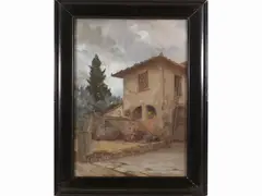 Nuvoli d'autunno 1921 by Ezio Marzi, 1875, oil on canvas, offered Jul 2021