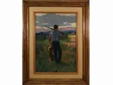 Hunter by Renato Natali, 1883, oil on panel, offered Jul 2021