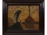 Giuseppe Altana, La preghiera (Dorgali), 1886, oil on cardboard