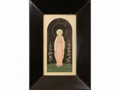 Madonna of roses by Giovanni Meschini, 1888, pochoir, offered Jul 2021