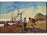Controluce by Carlo Domenici, 1898, oil on panel, offered Jul 2021