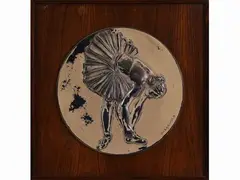 Dancer by Francesco Messina, 1900, silver low-relief, offered Jul 2021