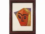 Dilvo Lotti, Two faces, 1914, tempera on panel